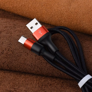Hoco USB-A - USB-C -kaapeli 2A 1 m X26 musta-punainen