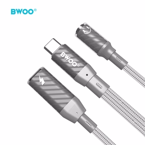 BWOO 2 in 1 Adapter Type C to Type C /3.5MM Jack BZ67