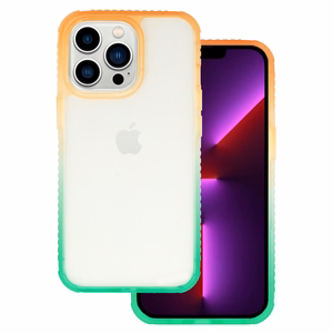 IDEAR Suojakuori W15 iPhone 14 Plus:lle oranssi-minttu