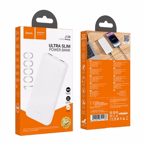HOCO J128 -varavirtalähde 10000 mAh 2A, valkoinen