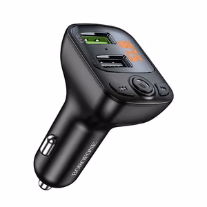 Borofone BC41 Bluetooth MP3 soitin / FM modulaattori (hands free, microSD, QC3.0 USB-A, USB-A 5V/1A)