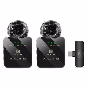 Wireless Lavalier Microphone PULUZ PU648B (USB-C)