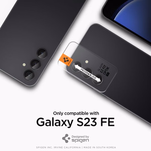Spigen Glas.tR EZ Fit Optik kameran suoja Samsung Galaxy S23 FE:lle - musta 2 kpl