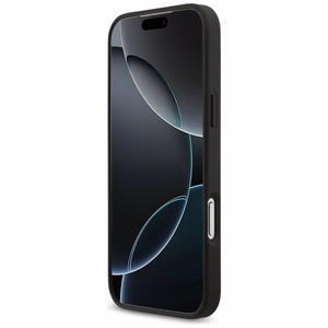 Guess Grained Big 4G & Classic Logo Suojakuori iPhone 17 Pro Maxille - musta