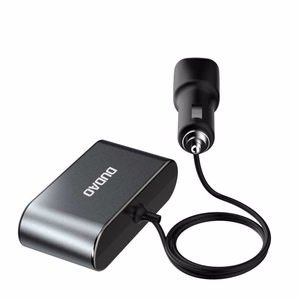 Dudao autolaturi 2x USB / 3x tupakansytyttimen jakaja musta (R1Pro black)