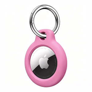 Tech-Protect Rough -suojakuori mallille Apple AirTag 1/2 – vaaleanpunainen