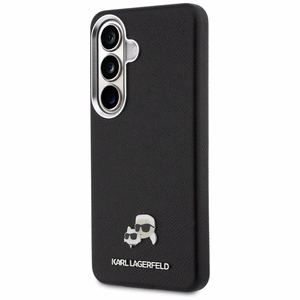 Karl Lagerfeld Saffiano KC Metal Logo MagSafe suojakuori Samsung Galaxy S26 musta