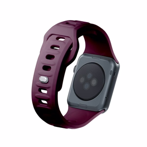3mk-silikoniranneke Apple Watchille, 38/40/41/42 mm, Mulberry, pieni koko