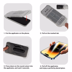 Karkaistu lasi Full Glue Easy-Stick Box IPHONE X/XS:lle musta