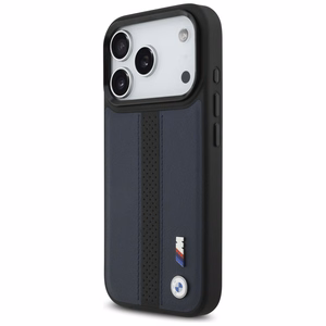 BMW M Perforated Stripe Logo MagSafe Suojakuori iPhone 17 Pro:lle - Laivastonsininen