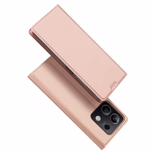 Dux Ducis Skin Pro Suojakuori läpällä ja korttilokerolla Xiaomi Redmi Note 13 5G:lle - vaaleanpunainen