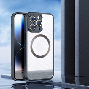 Panssaroitu Suojakuori iPhone 14 Pro:lle MagSafe-yhteensopiva Dux Ducis Aimo Mag - musta