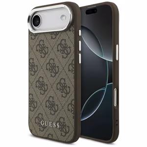 Guess 4G Classic Logo MagSafe Suojakuori iPhone Airille - ruskea