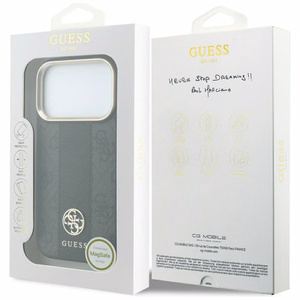 Kotelo mallille IPHONE 18 Pro Max/17 Pro max MagSafe-yhteensopiva (Stripe Round and Classic Logos 4G) (väri: musta)