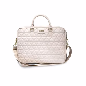 Guess Quilted laukku 16 kannettavalle tietokoneelle - vaaleanpunainen