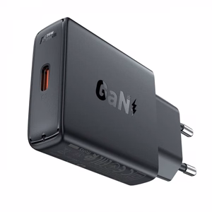 Acefast A65 PD 20W GaN USB-C Ultra Slim Wall Charger - Black