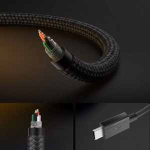 Spigen Essential EB6015CC USB-C-kaapeli, 60 W, 150 cm – musta