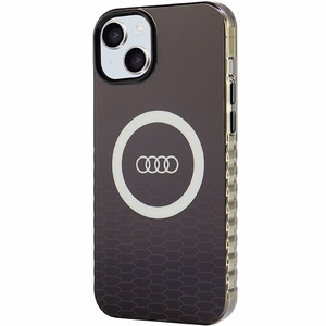 Audi IML Big Logo MagSafe Suojakuori iPhone 15 Plus 6,7:lle - musta
