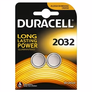 Litiumparisto CR2032 3V 210mAh Duracell 2 kpl pakkauksessa