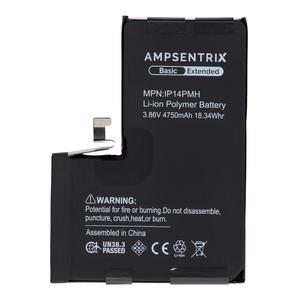 AmpSentrix Basic akku iPhone 14 Pro Maxille (suurikapasiteettinen 4750 mAh)