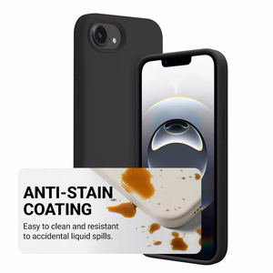 Crong Color Cover Magnetic MagSafe suojakuori iPhone 17e / 16e -laitteelle, musta