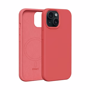 Etteri Silikoninen Mag suojakuori iPhone 13 6,1:lle vadelmanpunainen