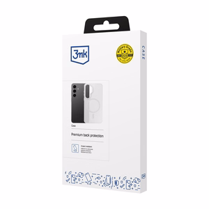 3mk Smoke MagCase Samsung Galaxy S25:lle valkoinen-läpinäkyvä