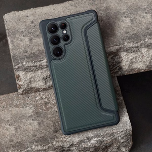 Razor Book -suojakuori Samsung Galaxy A57 5G tummanvihreä