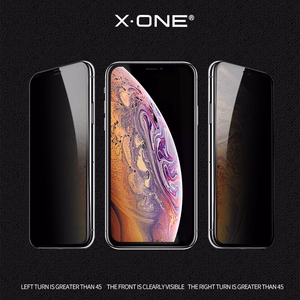 X-ONE Full Cover Extra Strong Privacy – iPhone 16 Pro Max/17 Pro Max -puhelimelle, täysliimattu karkaistu lasi 9H