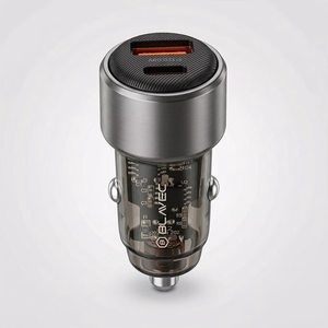 Blavec autolaturi BS-05B-C Nitro - USB + Type C - QC 3.0 18W PD 65W ja Type C - Type C -kaapeli (CCBS05BCN-UCB) musta
