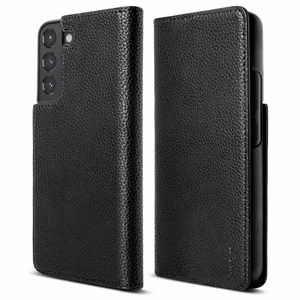 Ringke Folio Signature Flip Nahkakotelo Samsung Galaxy S22 + (S22 Plus) Musta (FSS118R262)