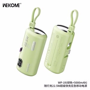 Power Bank WK Design "WP-19 Companion" žalsvas 5000mAh (22.5W)