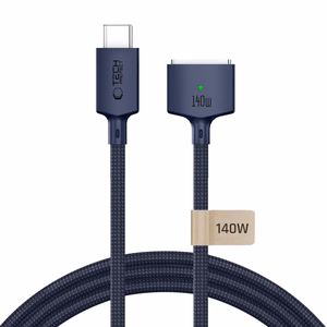 Tech-Protect MMC01 Ultraboost USB-C / MagSafe 3 140W 300cm kaapeli mallille MacBook, tummansininen