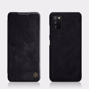 Nillkin Qin nahkainen holsteri tapauksessa Samsung Galaxy A03s punainen