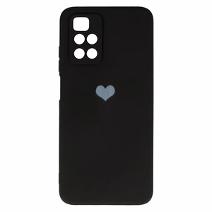 Vennus Silikoninen Heart Suojakuori Xiaomi Redmi 10:lle design 1 musta