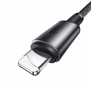 Joyroom S-A50 Unlimited Series 3A USB-A - Lightning -kaapeli magneettisella kaapelinorganisaattorilla 1,2 m - harmaa
