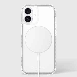 Case-Mate Tough D3O läpinäkyvä suojakuori MagSafe-tuella iPhone 16 Plus -puhelimelle