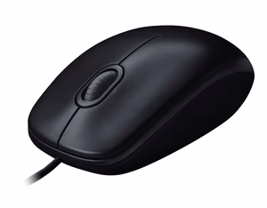 Logitech M90 corded optical mouse gray