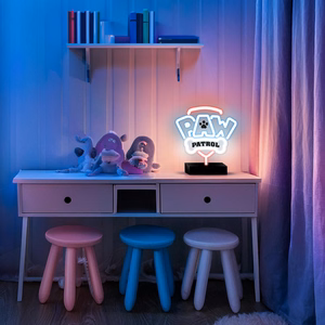 Neon LED jalustalla Paw Patrol - Logo OW-120146