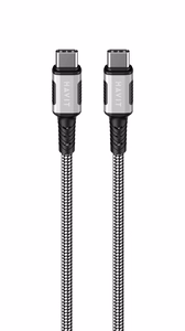 Havit CB6297 - magneettinen USB Type C - USB Type C -kaapeli, 1 m (musta)