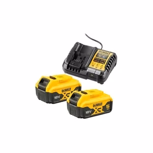 DeWalt DCB1104P2-QW sarja laturi DCB1104 + 2 akkua DCB184 18 V 5 Ah
