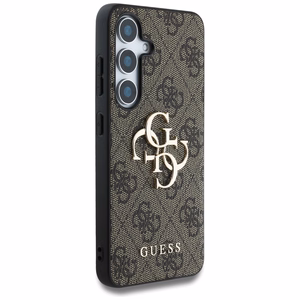 Guess Big 4G Logo Classic Logo Suojakuori Samsung Galaxy S25:lle ruskea