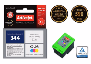 Activejet AH-344R – kolmivärinen mustekasetti, korvaa tuotteen HP 344 C9363EE, 21 ml, Premium