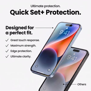 Tech-Protect Quick Set+ 2 kpl karkaistuja laseja malleille iPhone 18 Pro Max / 17 Pro Max
