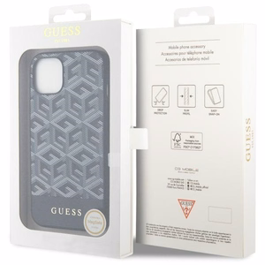 Guess GUHMP14SHGCFSEK iPhone 14 6.1 musta/musta suojakuori GCube Stripes MagSafe