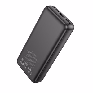 Hoco J123A varavirtalähde 20 000 mAh (2x USB-A, 1x USB-C) - musta