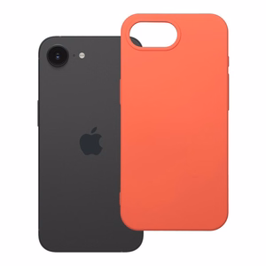 Silikoninen suojakuori iPhone 16e (SE 4 2025) / 17e persikka