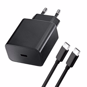 Blue Star USB-C QC3.0 PD 3A 20W seinälaturi USB-C - USB-C -kaapelilla TFB-TC-20WPD, musta
