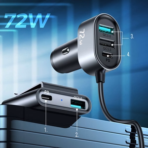 Joyroom JR-CL05 autolaturi, 72W, 2xUSB-C PD ja 3xUSB-A QC3.0, 1,5m, musta
