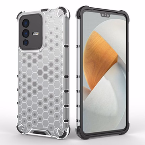 Honeycomb tapauksessa panssaroitu kansi geelirunko Vivo V23 5G läpinäkyvää varten